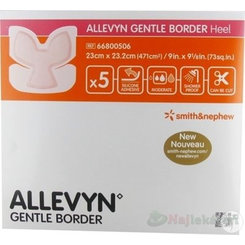Allevyn Gentle Border Heel krytí na patu 23 × 23,2 cm 5 ks