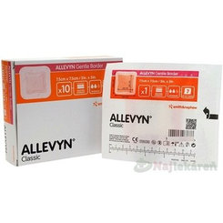 Allevyn Gentle Border krytí na rány 7,5 × 7,5 cm 10 ks