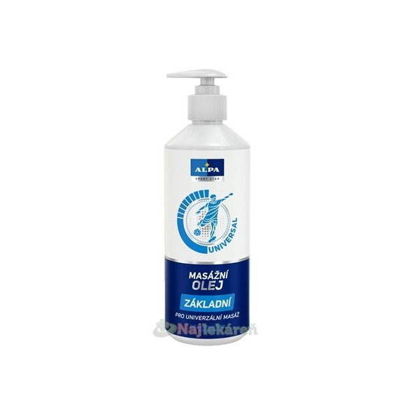 Alpa SportStar masážny olej základný 500 ml