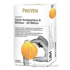 Pro-Ven Adult Acidophilus & Bifidus 25 Billion 30 kapslí
