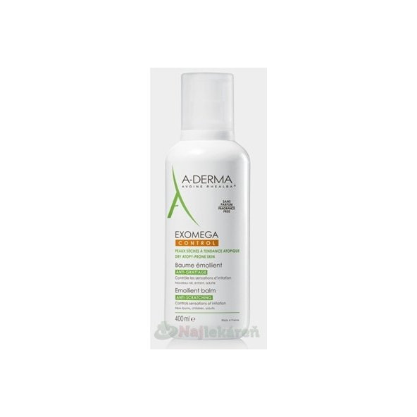 A-DERMA Exomega Control emolienční balzám na atopickou pokožku 400 ml