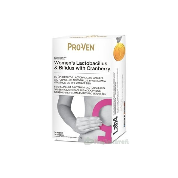 Pro-Ven Women's Lactobacillus & Bifidus Cranberry 30 kapslí