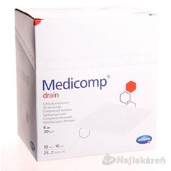 Medicomp Drain kompres sterilní 10x10 cm 50 ks