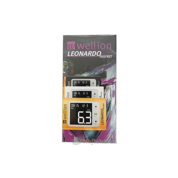 WELLION Leonardo GLU/KET Plus glukometr mmol 1 set