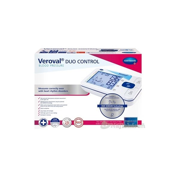 Veroval Duo Control Connect pažní tlakoměr s manžetou Medium