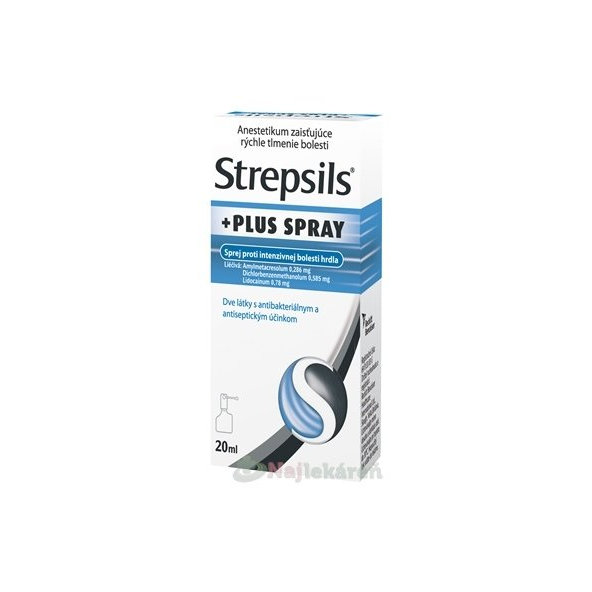 Strepsils Plus sprej na bolest v krku 20 ml