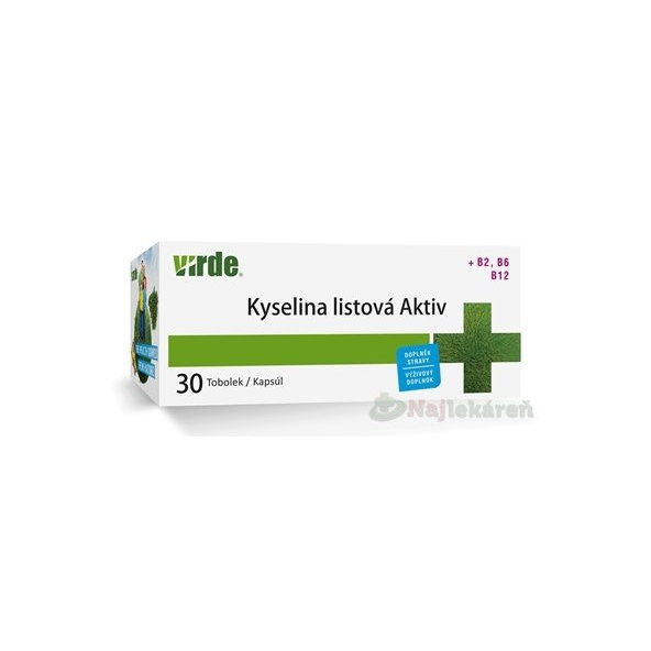 Virde Kyselina listová Aktiv 30 kapslí