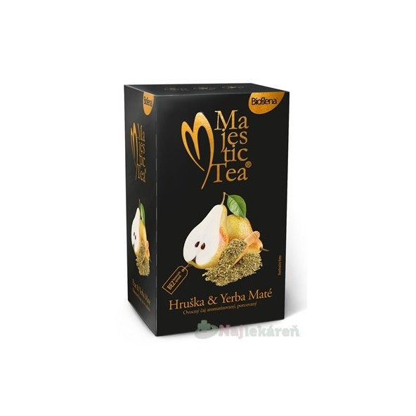 Biogena Majestic Tea ovocný čaj hruška s yerba maté 20 sáčků