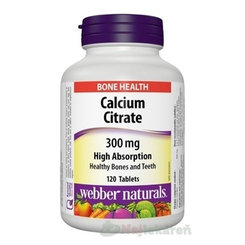 Webber Naturals Citrát vápníku 300 mg 120 tablet