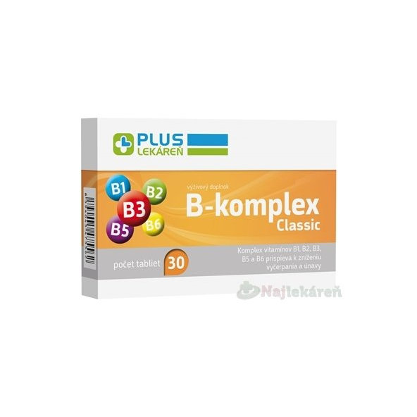 Plus Lekáreň B-komplex Classic 30 tablet