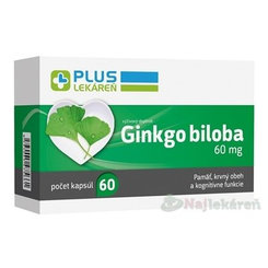 Plus Lekáreň Ginkgo biloba 60 mg 60 kapslí