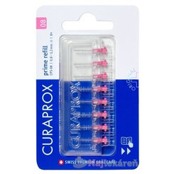 Curaprox CPS 08 Prime Refill mezizubní kartáčky růžové 8 ks