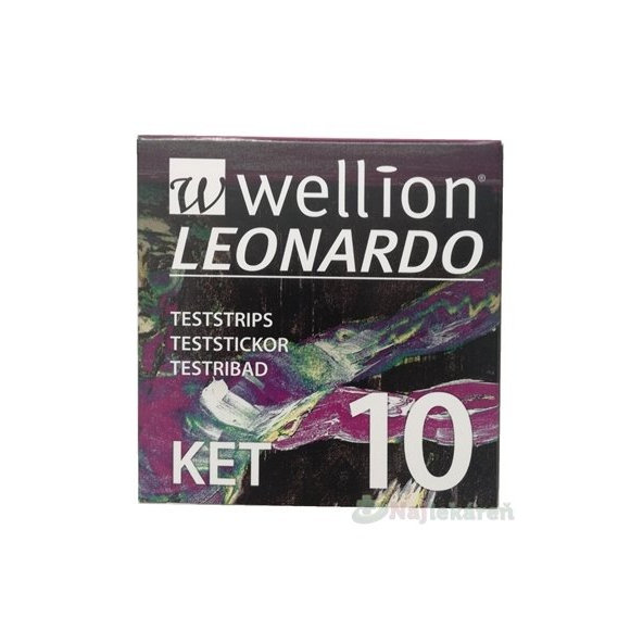 WELLION Leonardo KET testovací proužky 10 ks