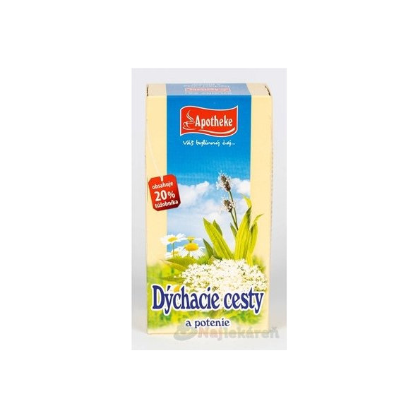 APOTHEKE Bylinný čaj dýchací cesty a pocení 20x1,5 g