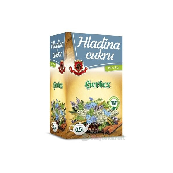 HERBEX hladina cukru bylinný čaj 20x3 g