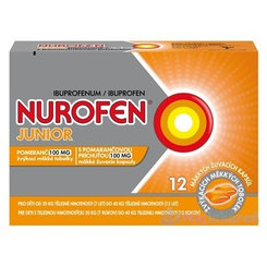 NUROFEN Junior pro děti nad 20 kg příchuť pomeranč 12 kapslí