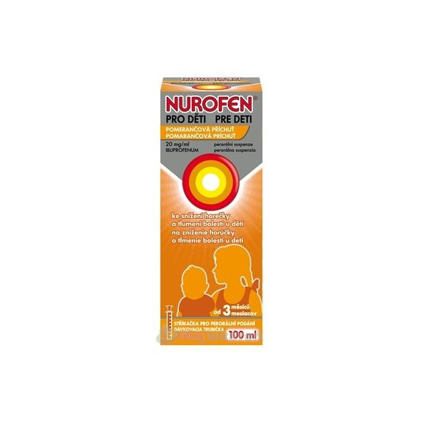 NUROFEN sirup pro děti od 3 měsíců příchuť pomeranč 100 ml