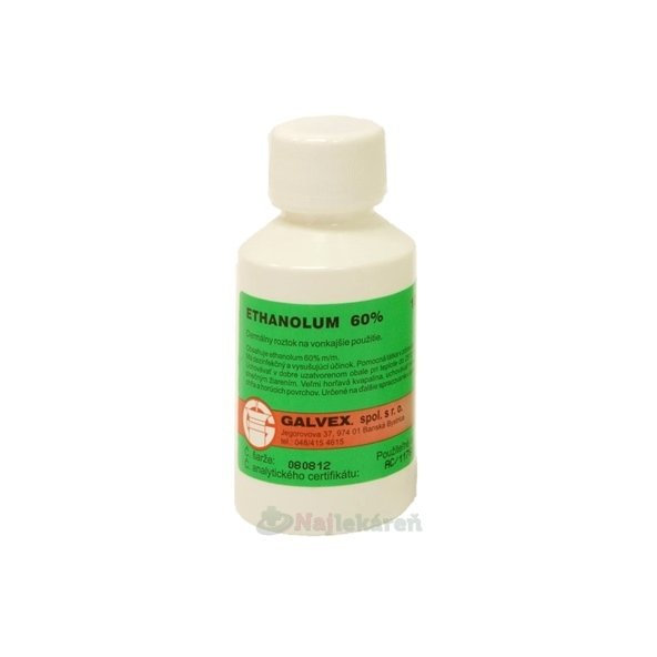 GALVEX ethanolum 60% spiritus dilutus 100 g