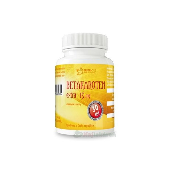 Nutricius Beta karoten Extra 15 mg 30 tablet
