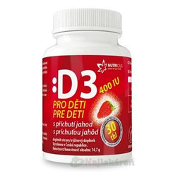 Nutricius Vitamin D3 pro děti 400 IU 30 tablet