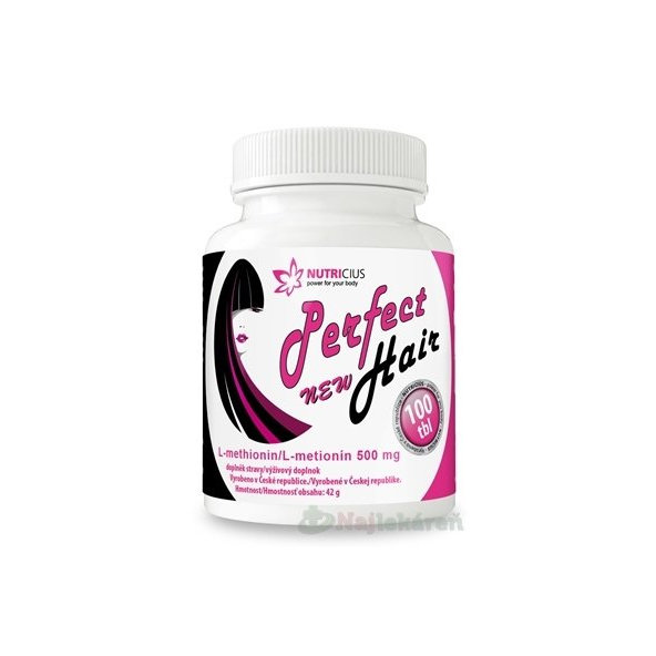 Nutricius Perfect Hair New Metionín na vlasy 100 tablet