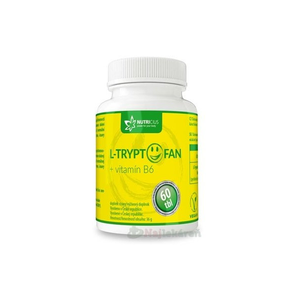 Nutricius L-tryptofan + vitamin B6 60 tablet