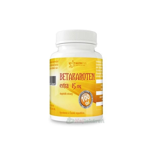 Nutricius Beta karoten Extra 15 mg 100 tablet