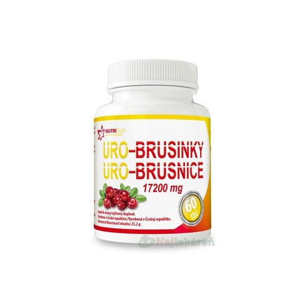Nutricius Uro Brusnice na močové cesty 60 tablet