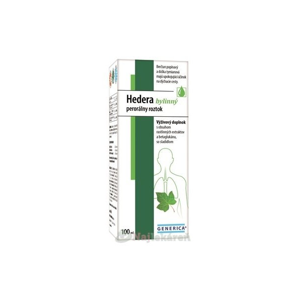 Generica Hedera bylinný sirup 100 ml