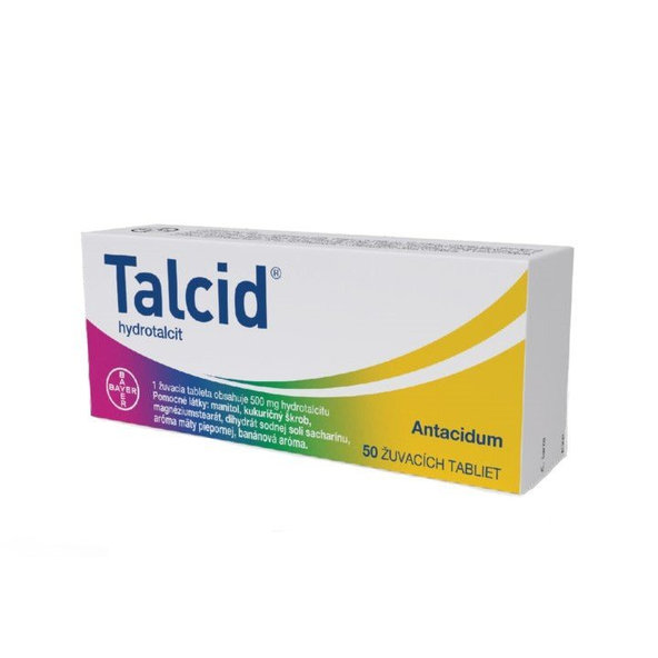 Talcid 500 mg žvýkací tablety 50 ks