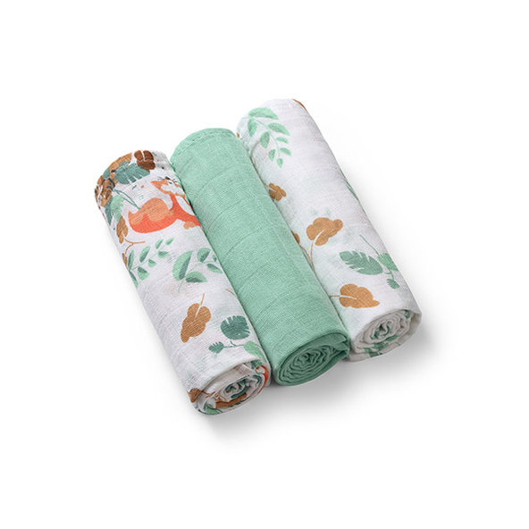 Babyono Super Soft mušelínové pleny 70×70 cm mátová 3 ks