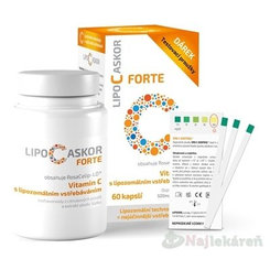 LIPO C ASKOR Forte 60 kapslí + 4 testovací proužky