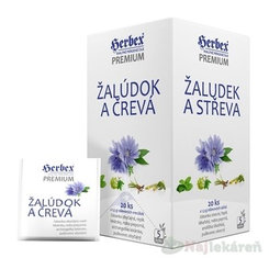 HERBEX Premium žaludek a střeva bylinný čaj 20x1,5 g
