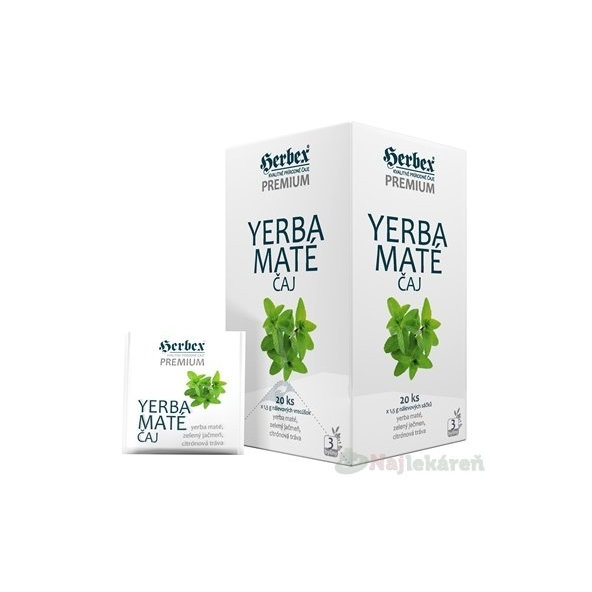 HERBEX Premium yerba maté čaj 20x1,5 g