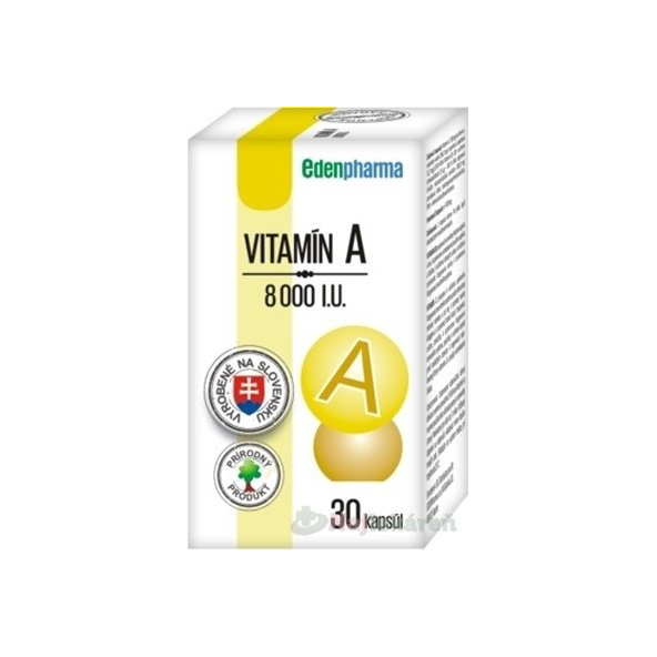EDENPharma Vitamín A 8000 I.U. 30 kapslí