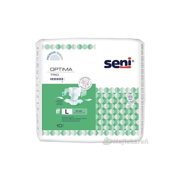 Seni Optima Trio Large plenkové inkontinenční kalhotky 10 ks