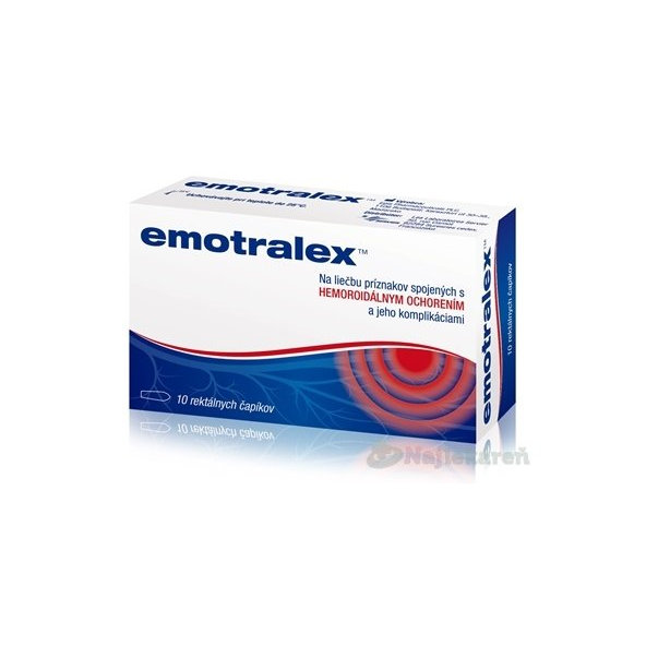 Emotralex rektální čípky 10 ks
