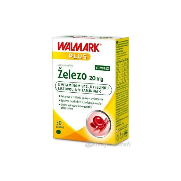 Walmark Železo Complex 20 mg 30 tablet