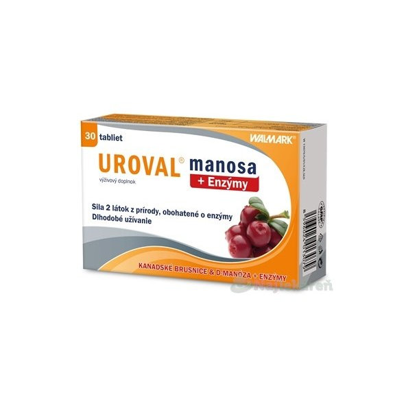 Walmark Uroval manosa + enzymy 30 tablet