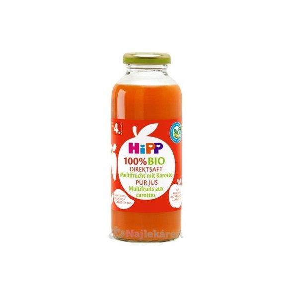 HiPP BIO ovocná šťáva s mrkví 330 ml