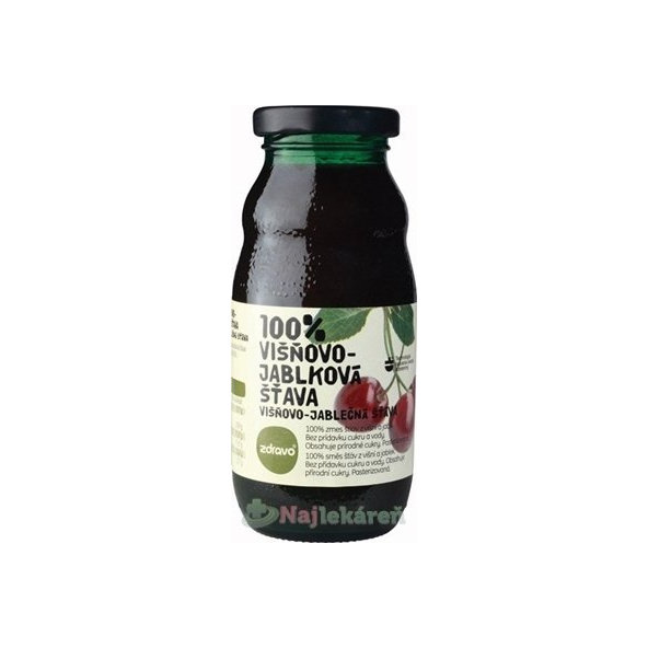 Zdravo 100% višňovo-jablečná šťáva 200 ml