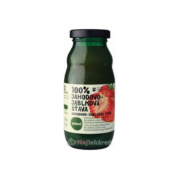 Zdravo 100% jahodovo-jablečná šťáva 200 ml