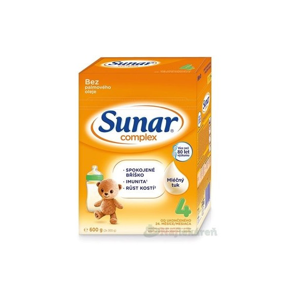 Sunar Complex 4 kojenecké mléko 24m+ 600 g