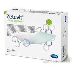 ZETUVIT Plus Silicone sterilní komprese 20 × 25 cm 10 ks