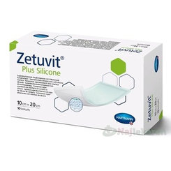 Zetuvit Plus Silicone sterilní komprese 10 × 20 cm 10 ks