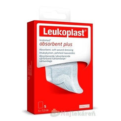Leukoplast Leukomed absorpční náplasti na rány 5×7,2 cm 5 ks