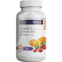IMUNOMAX Forte vitamín C + D + zinek 60 kapslí