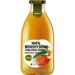 Zdravo 100% broskvovo-jablečná šťáva 0,75 l