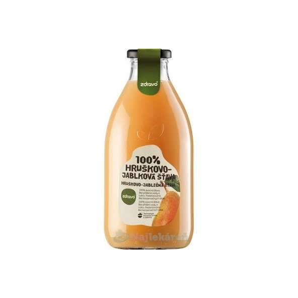 Zdravo 100% hruškovo-jablečná šťáva 0,75 l