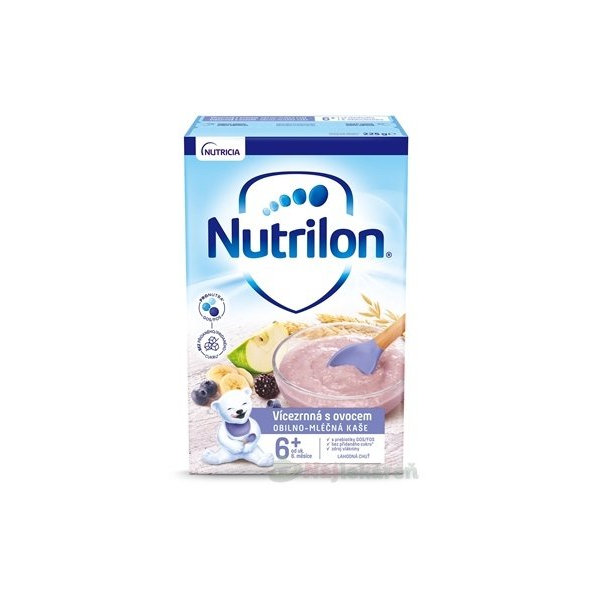 Nutrilon obilno-mléčná kaše vícezrnná s ovocem 225 g